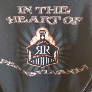 Rusty Rail craft brewery hoodie size medium